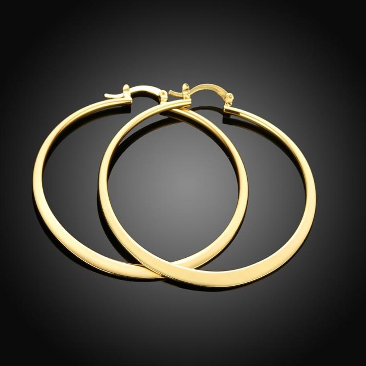 60mm 18K Gold Plated Hoop Earrings, Earring, ALILY , ALILY   jewelryjewelry deals, swarovski crystal jewelry, groupon jewelry,, jewelry for mom,