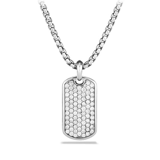Father's Day! Stainless Steel Micro-Pav'e Crystal Setting Necklace - Five Options, , ALILY , ALILY   jewelryjewelry deals, swarovski crystal jewelry, groupon jewelry,, jewelry for mom, 