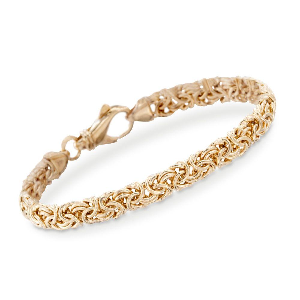 Byzantine Chain Bracelet in 18K Gold Plated, Bracelet, ALILY , ALILY   jewelryjewelry deals, swarovski crystal jewelry, groupon jewelry,, jewelry for mom,