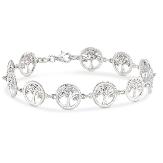 Silver Plating Laser Cut Multi- Circular Tree of Life Anklet