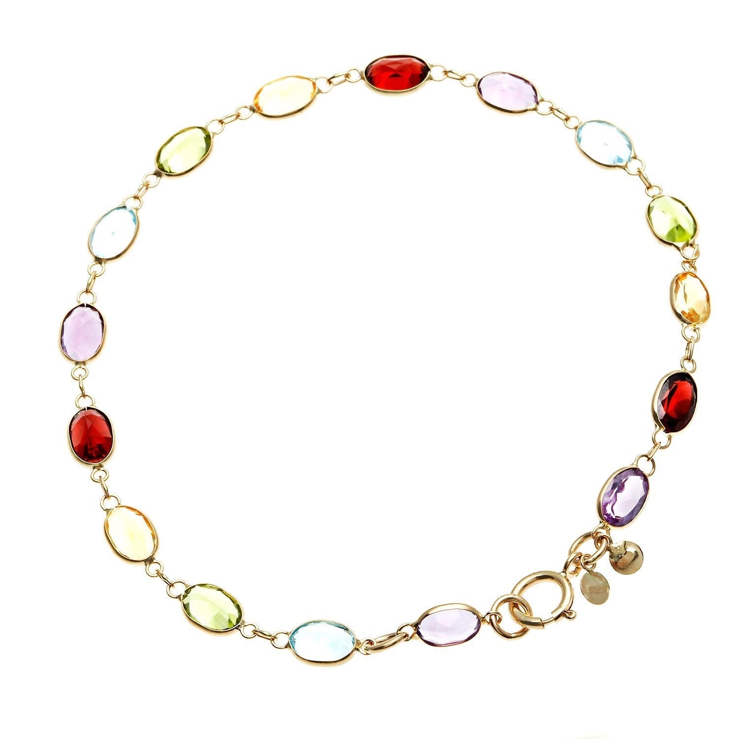 10.00 CT Marquise Cut Natural Gemstones 7.8" Bracelet in 18K Gold Plated, Bracelet, ALILY , ALILY   jewelryjewelry deals, swarovski crystal jewelry, groupon jewelry,, jewelry for mom,