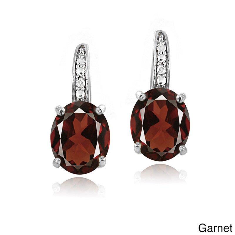 5.55 CTTW Oval Cut Gemstone Pav'e Lever back Earrings in 18K Gold, , ALILY , ALILY   jewelryjewelry deals, swarovski crystal jewelry, groupon jewelry,, jewelry for mom,