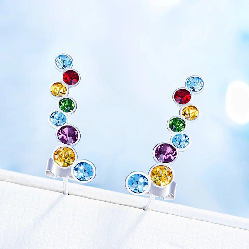 Rainbow Bubble Stud   - ALILY