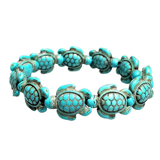 Save the Turtles Stretch Bracelet - 2 Colors   - ALILY
