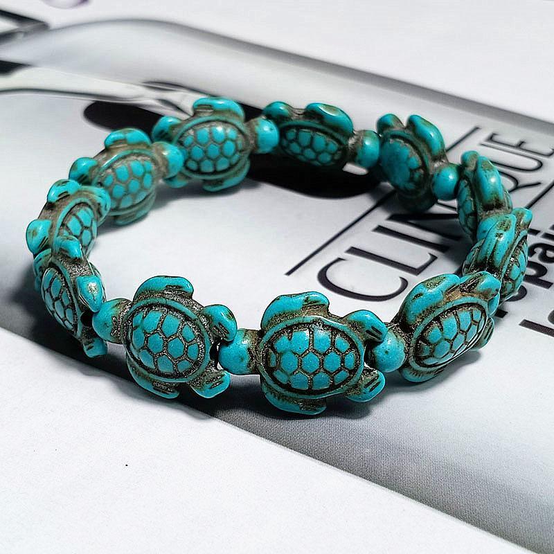 Save the Turtles Stretch Bracelet - 2 Colors   - ALILY