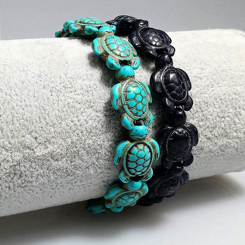 Save the Turtles Stretch Bracelet - 2 Colors   - ALILY