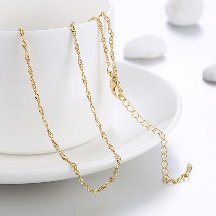 14K Gold Plated Chain Necklace, Necklaces, ALILY , ALILY   jewelryjewelry deals, swarovski crystal jewelry, groupon jewelry,, jewelry for mom,