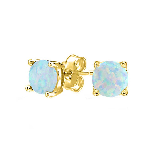 1.55 CTTW Oceanic Opal Classic Studs in 18K Gold Plating (Multiple Options), , ALILY , ALILY   jewelryjewelry deals, swarovski crystal jewelry, groupon jewelry,, jewelry for mom,