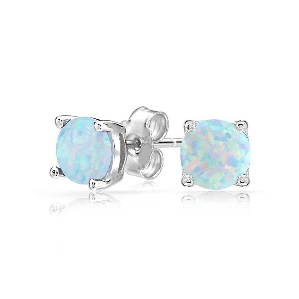 1.55 CTTW Oceanic Opal Classic Studs in 18K Gold Plating (Multiple Options), , ALILY , ALILY   jewelryjewelry deals, swarovski crystal jewelry, groupon jewelry,, jewelry for mom,