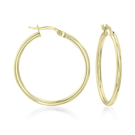1.5" Classic Round Hoop Earringin 18K Gold Plated, Earring, ALILY , ALILY   jewelryjewelry deals, swarovski crystal jewelry, groupon jewelry,, jewelry for mom,