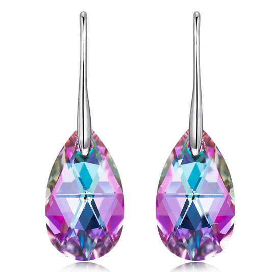 Vivid Light Crystal Drop Earring   - ALILY