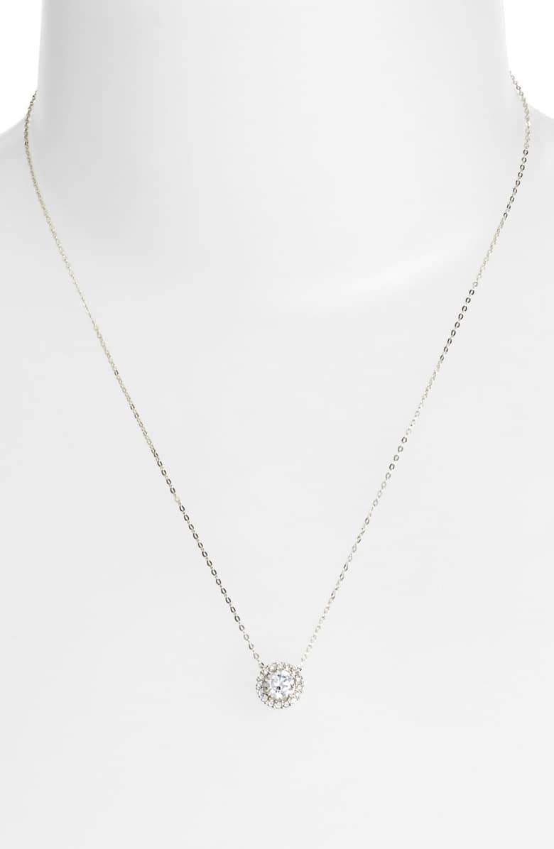 Classic Hollywood Inspired Circular Halo Necklace in 14K Gold Plating, , ALILY , ALILY   jewelryjewelry deals, swarovski crystal jewelry, groupon jewelry,, jewelry for mom,