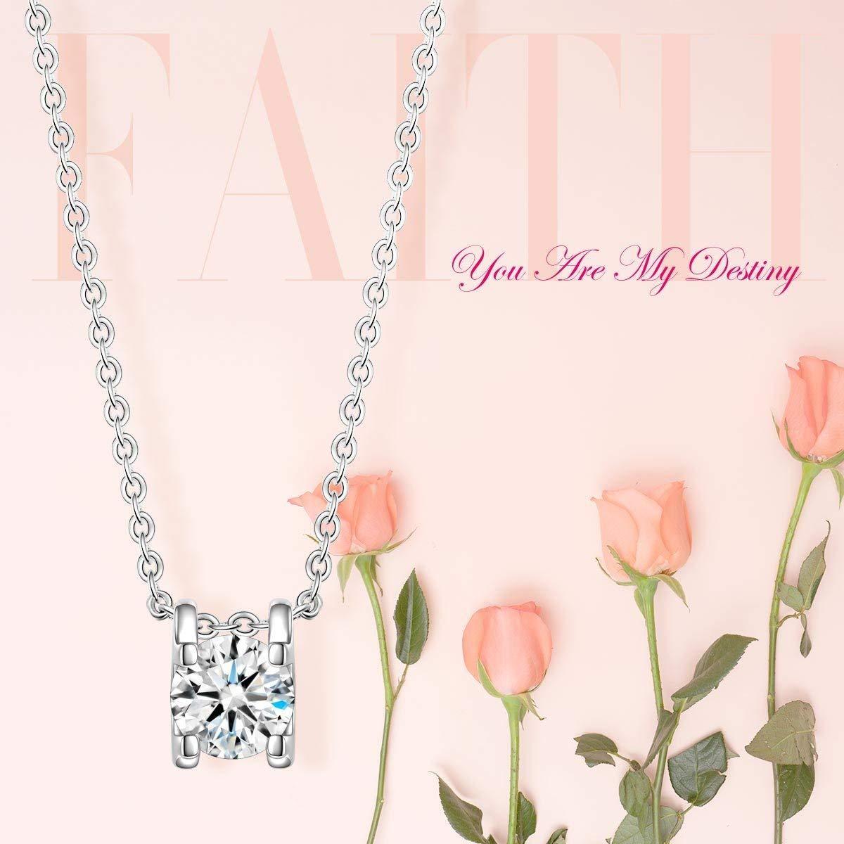 1.00 Ct Diamond Created Necklace   - ALILY