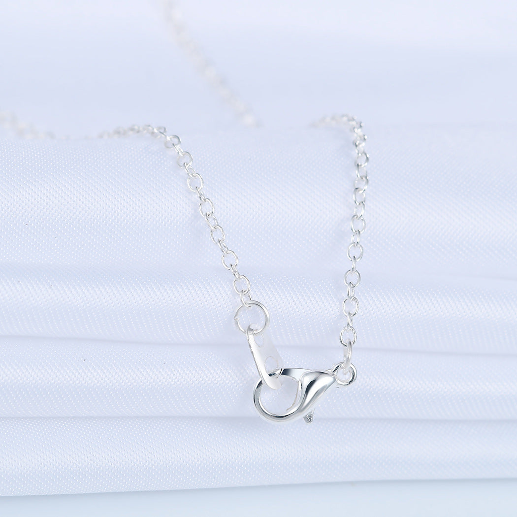 Italian  Pav’e Infinity Necklace in 14K Gold Plating