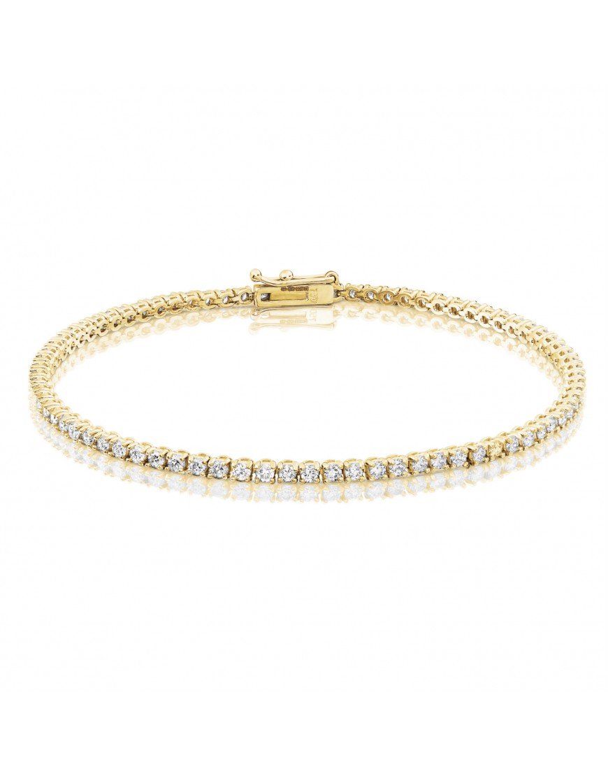 8.00 CTTW White Swarovski Elements Tennis Bracelet in 18K Gold Plating - 3 Options, Bracelet, ALILY , ALILY   jewelryjewelry deals, swarovski crystal jewelry, groupon jewelry,, jewelry for mom,