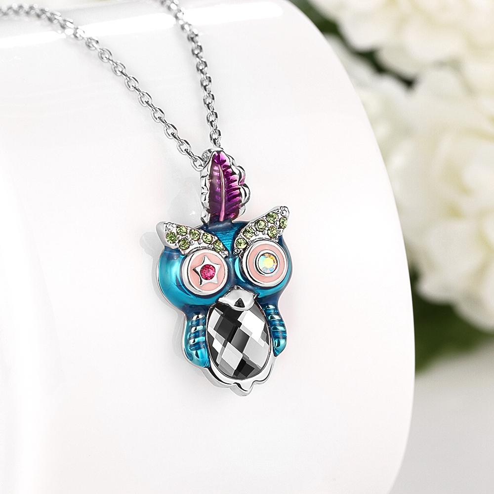 Elements Owl Pendant Necklace