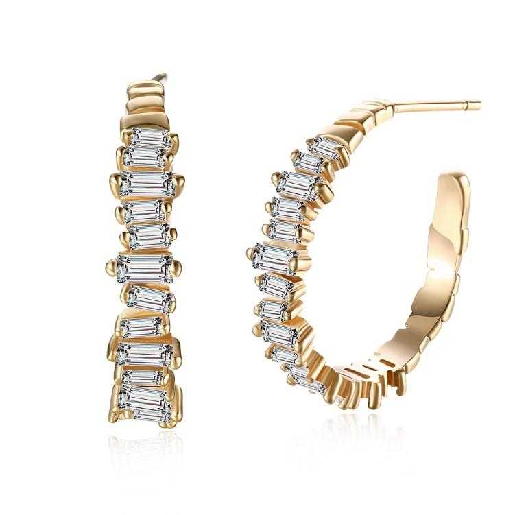 Swarovski Crystal Abstract Crystal Dust Earrings Set in 18K Gold - ALILY  www..com fashion jewelry for women