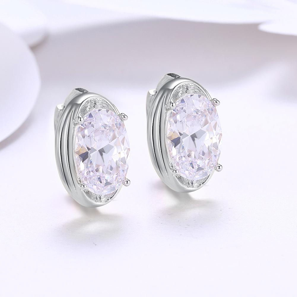 Circular Mid Swarovski Elements Earrings in 18K White Gold, Earring, ALILY , ALILY   jewelryjewelry deals, swarovski crystal jewelry, groupon jewelry,, jewelry for mom,