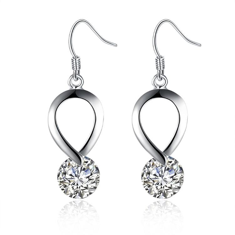 Twisted Swarovski Crystal Hook Earrings - ALILY  www..com fashion jewelry for women