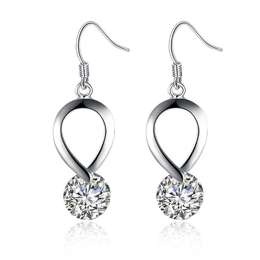 Twisted Swarovski Crystal Hook Earrings - ALILY  www..com fashion jewelry for women