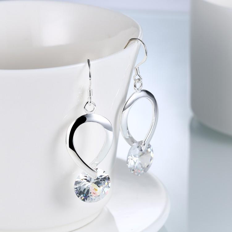 Twisted Swarovski Crystal Hook Earrings - ALILY  www..com fashion jewelry for women