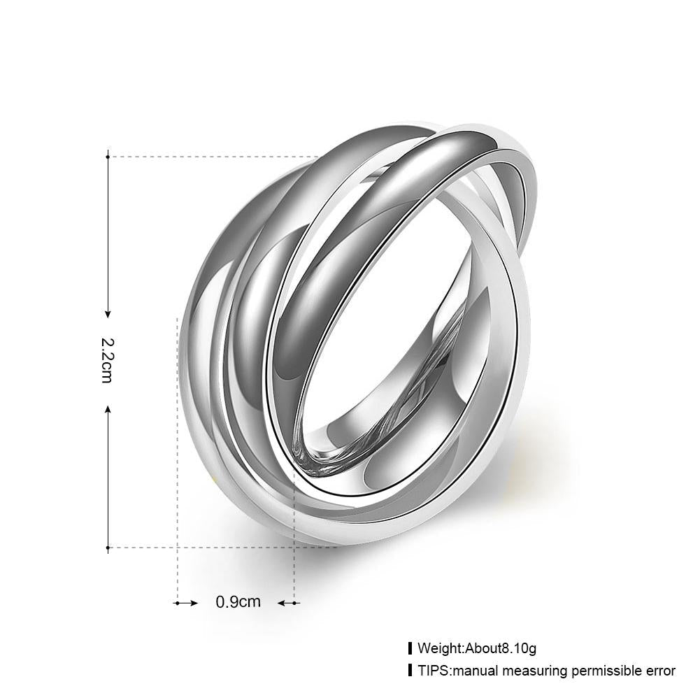 18k White Gold Bands Stainless Steel Rolling Ring, Rings, ALILY , ALILY   jewelryjewelry deals, swarovski crystal jewelry, groupon jewelry,, jewelry for mom,