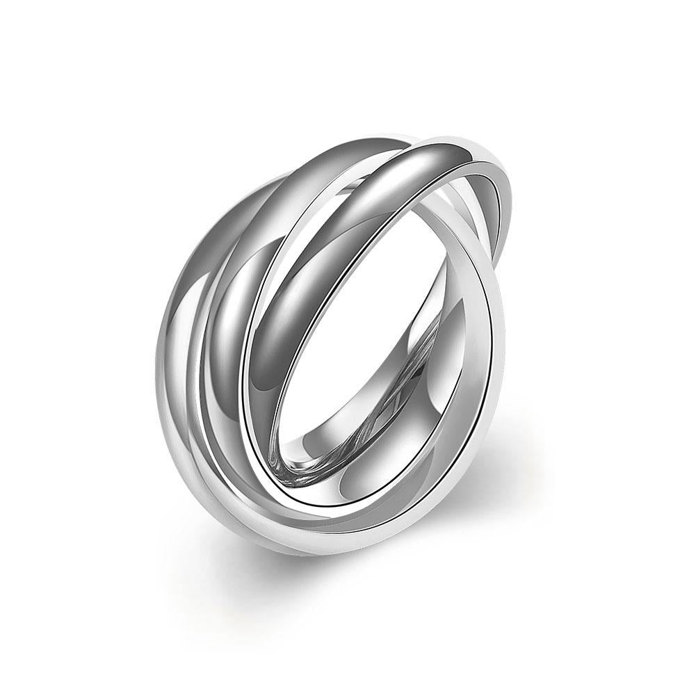 18k White Gold Bands Stainless Steel Rolling Ring, Rings, ALILY , ALILY   jewelryjewelry deals, swarovski crystal jewelry, groupon jewelry,, jewelry for mom,