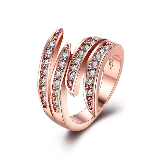 18K Rose Gold Plated Swarovski Elements Ariana Ring, , ALILY , ALILY   jewelryjewelry deals, swarovski crystal jewelry, groupon jewelry,, jewelry for mom,