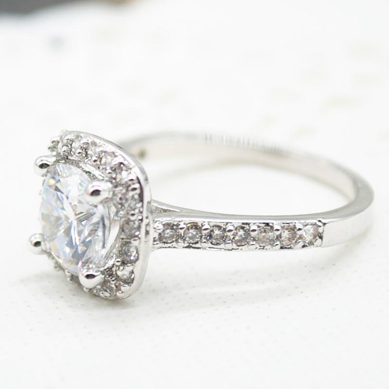 2.00 CT Cushion-Cut Queen White Swarovski Elements Ring, Rings, ALILY , ALILY   jewelryjewelry deals, swarovski crystal jewelry, groupon jewelry,, jewelry for mom,